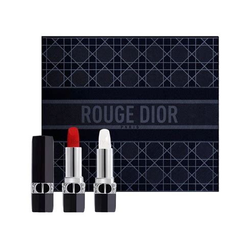 rouge dior duo set|dior duo 999 lipstick.